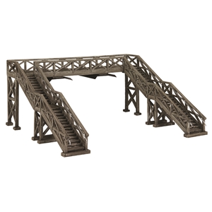 (image for) 44-0196A Narrow Gauge (OO9) Wooden Footbridge - Natural Wood